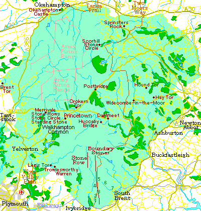 Dartmoor Map