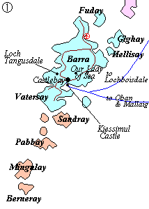 Isle of Barra map