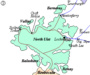 North Uist map