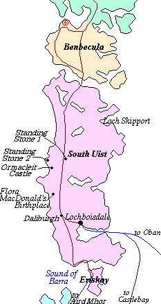 Isle of South Uist map
