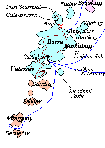 Isle of Barra map