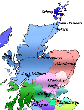 Scotland map