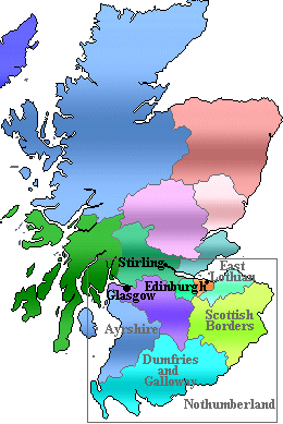 the whole map of Scotland 