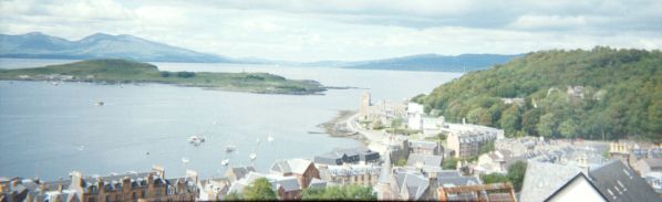Oban town from MacCaig's Tower
