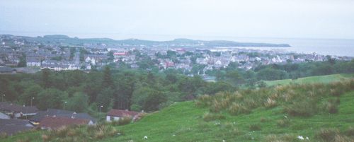 Stornoway town from Lewis War Memorial
