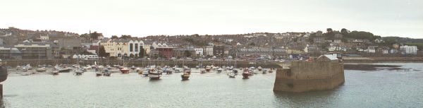 Penzance from the habour