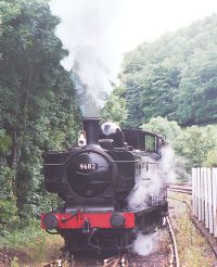 the steam car of Bodmin Railway