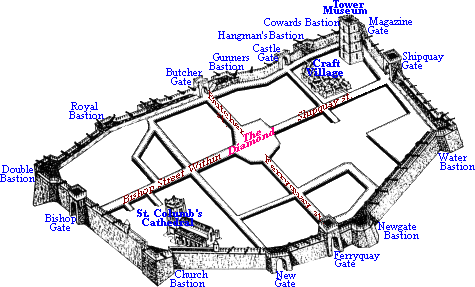 City Wall map